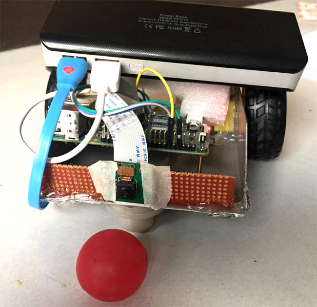 Raspberry Pi Ball Tracking Robot using processing