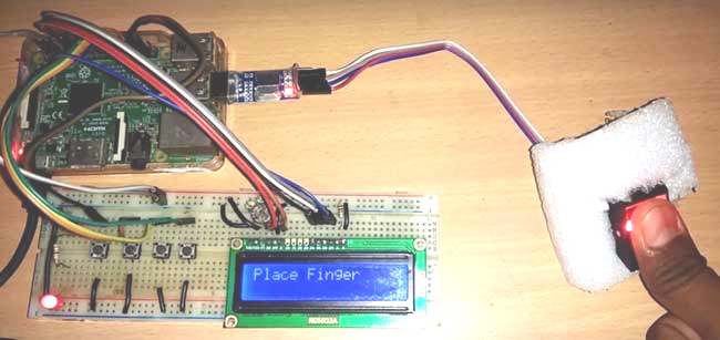 Raspberry Pi Pico Fingerprint Door Lock Project