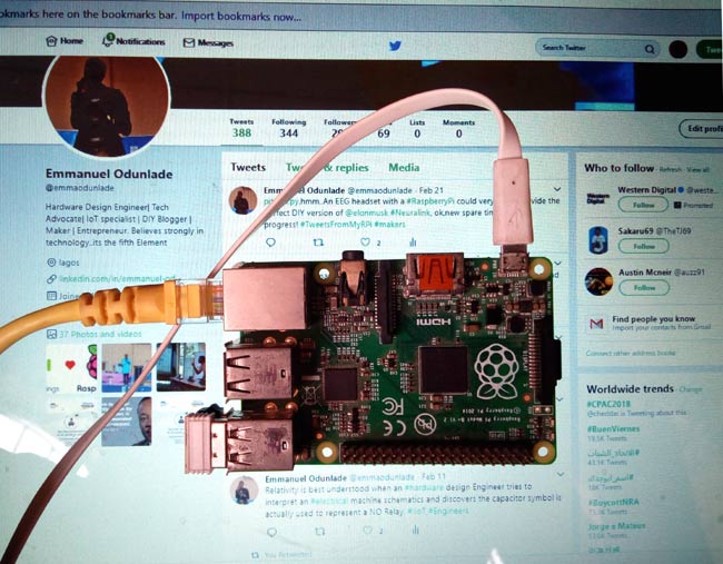 Raspberry Pi Twitter Bot using Python