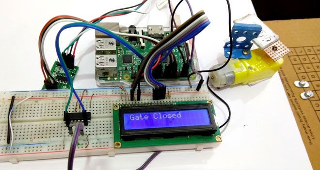 Raspberry Pi Weight Sensing Automatic Gate using Load Cell and HX711