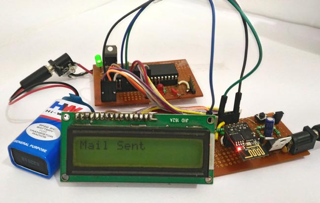 Sending Email using ESP8266 and PIC Microcontroller