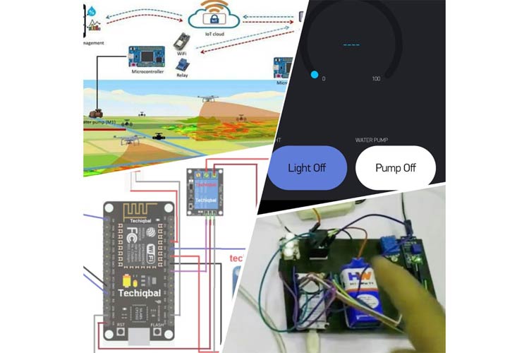 ESP8266 based Smart Irrigation System with Humidity and Water Level Monitoring