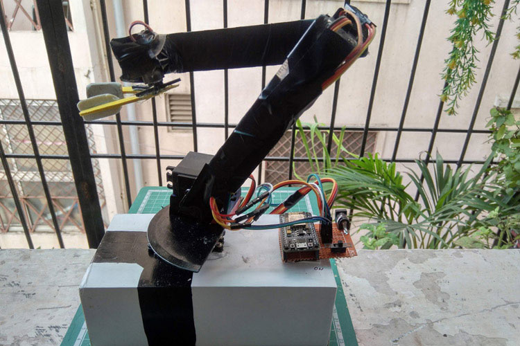 Iot based robotic store arm