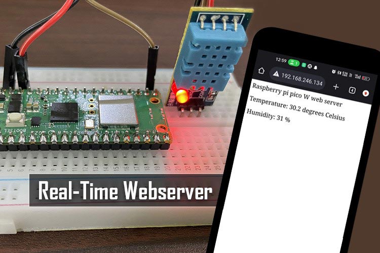 Real-Time Temperature and Humidity Monitoring Webserver