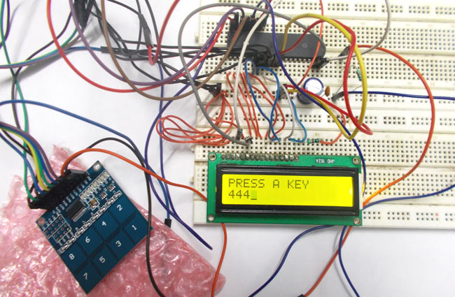 Touch Keypad Interfacing with AVR Microcontroller