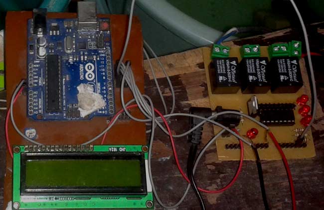 Wiring diagram to power and operate the pump using an Arduino Uno R3.