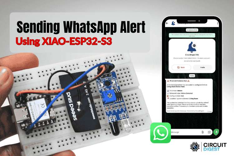 Real-Time Motion Detection with XIAO ESP32 WhatsApp Alert System