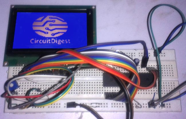 Graphic Lcd Interfacing With 8051 Microcontroller Circuit Diagram And Code