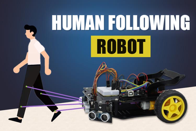 Arduino based Human Following Robot