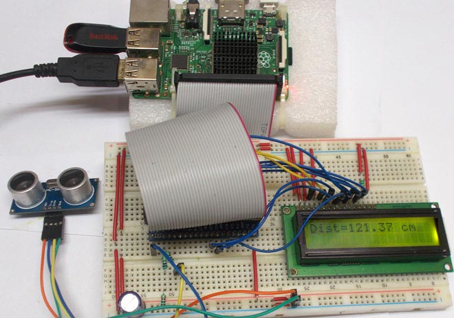 Measure Distance using Raspberry Pi and HCSR04 Ultrasonic Sensor