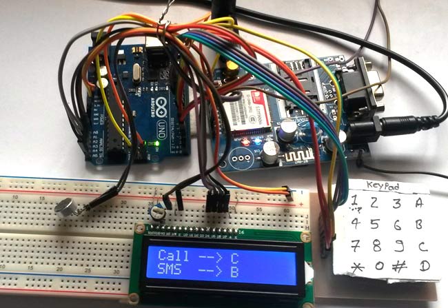 Make/answer call and Read/send SMS using Arduino