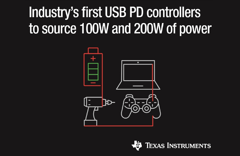200W and 100W USB Type-C™ and USB Power Delivery controllers with fully integrated power paths