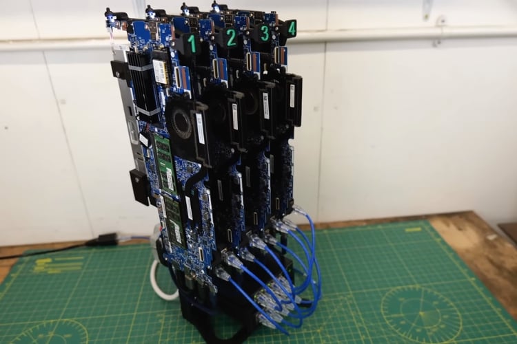 Four ThinkPads Become An Offline AI Cluster