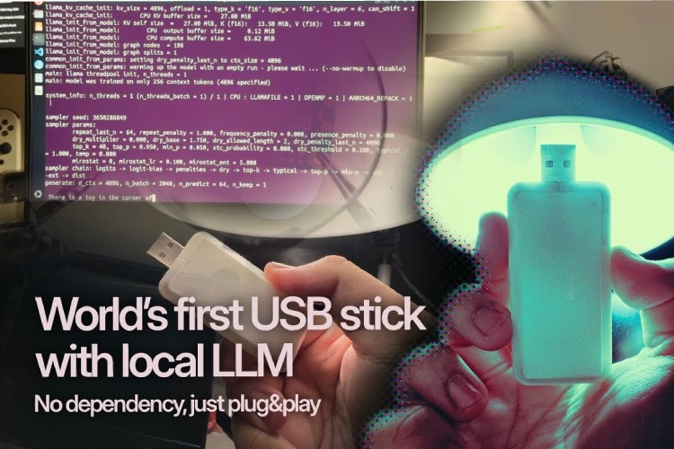 AI in Your Pocket: Running an LLM from a USB Stick