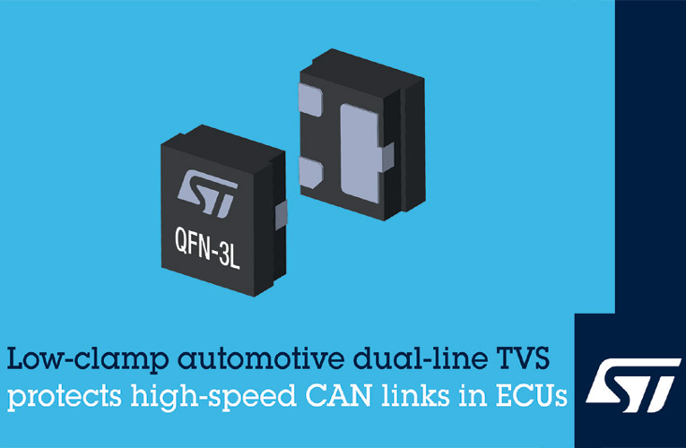 STMicroelectronics’ ESDCAN03-2BM3Y Automotive Transient Voltage Suppressor