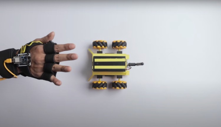 Hand Gesture Robot