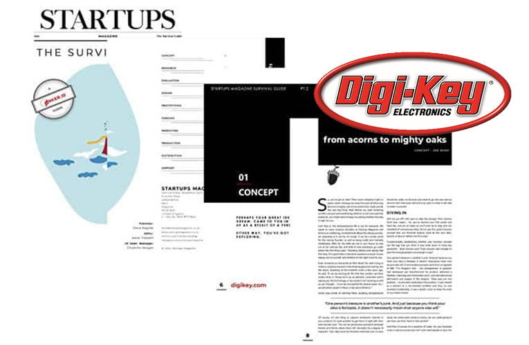 Digi-Key's Microsite and Survival Guide for Startups