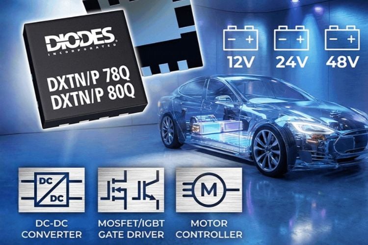 Diodes Expands Automotive Bipolar Transistor Portfolio 