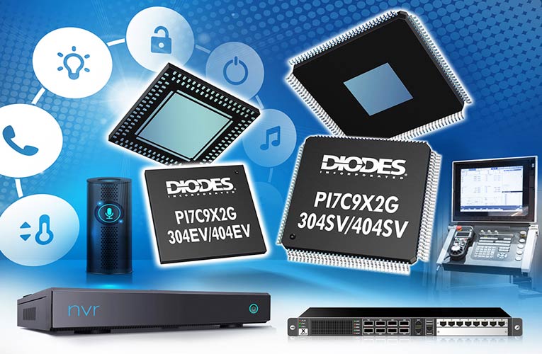 Diodes Incorporated released new PCIe 2.0 Packet Switches to meet the needs of 5G,IoT and AI