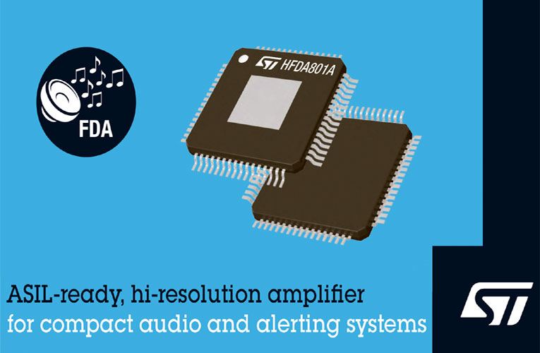 HFDA801A High-Resolution Audio Amplifier from STMicroelectronics