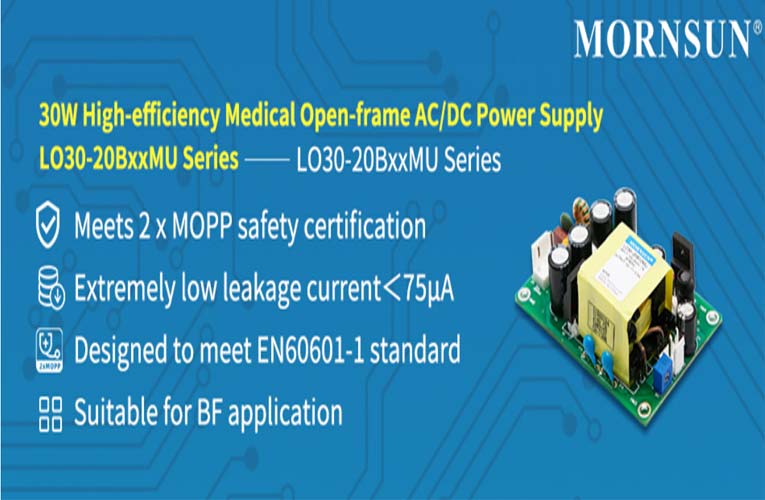 MorNSUN's LO30-20BxxMU Series AC DC Power Supply