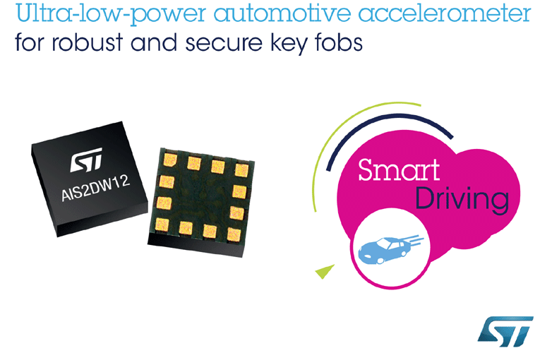 Robust, Low-Power Automotive Accelerometer Adds Durability to Secure Remote Key Fobs