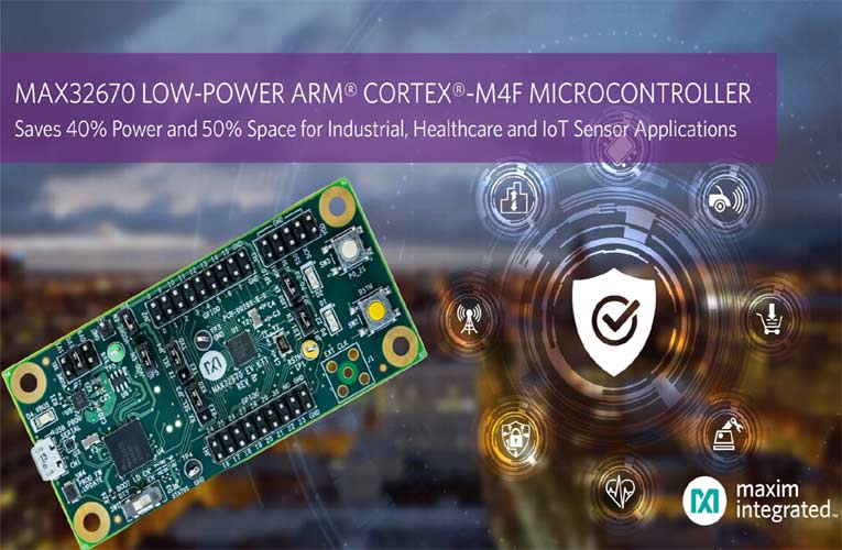 Maxim's MAX3260 Arm Cortex M4 Microcontroller