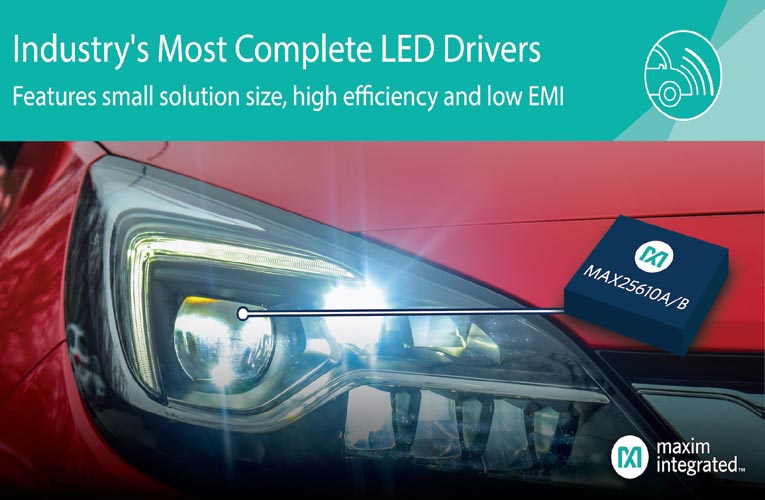 Compact LED Drivers Provide Complete Solutions with High Efficiency and Low EMI