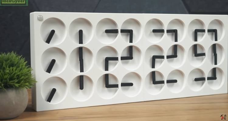 Minimal Aesthetic Clock Using Simple Motor Mechanism