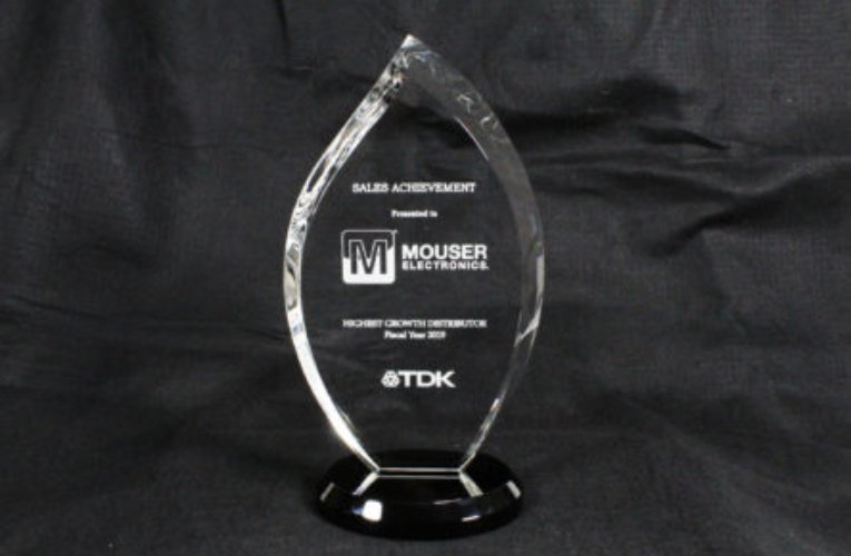 Mouser Electronics Receives Top Sales Growth Award from TDK