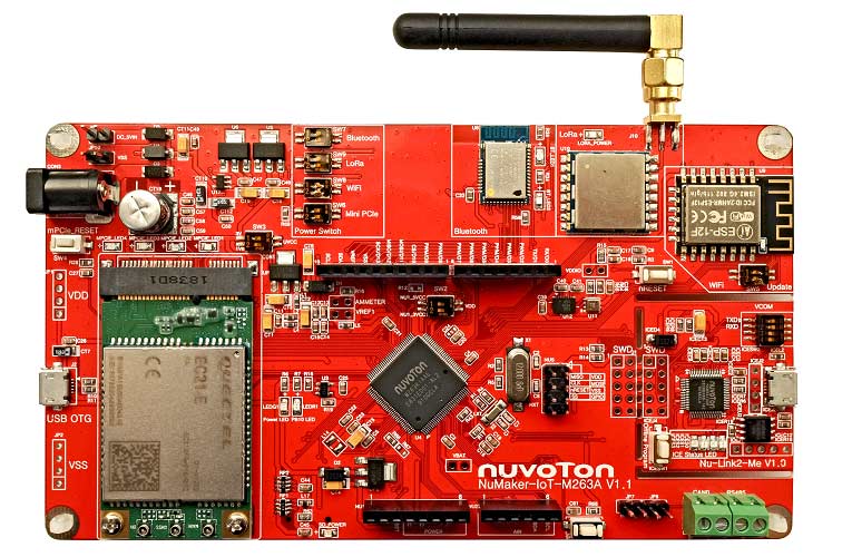 Nuvoton M261/M262/M263 Series Microcontroller with Low Power and Robust Security designed for IoT applications