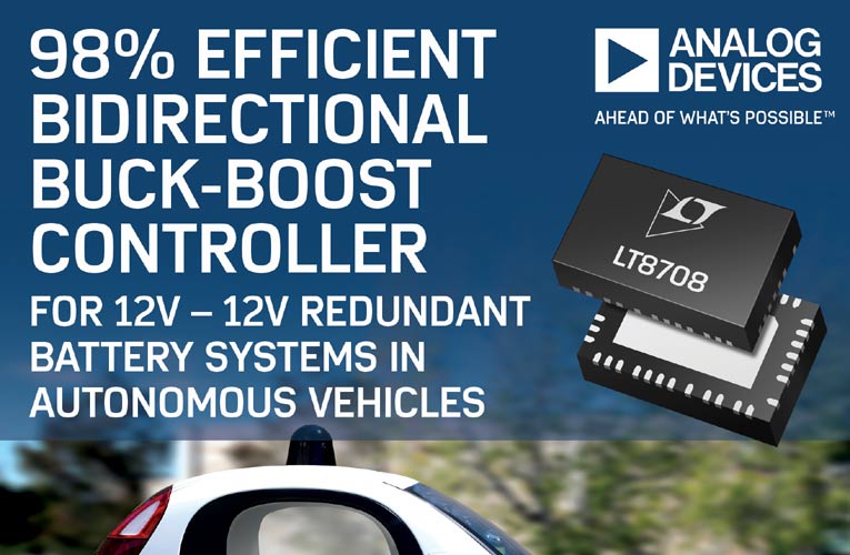 Bidirectional Buck-Boost Controller for 12V-12V Redundant Battery Systems in Autonomous Vehicles