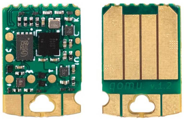 Qomu Is A Compact Soc With Arm Cortex M4f Microcontroller And An Embedded Fpga Kit That Fits Inside A Usb Port