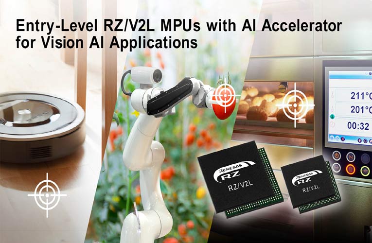 RZ/V2L Entry-Level Microprocessors with AI Accelerator 