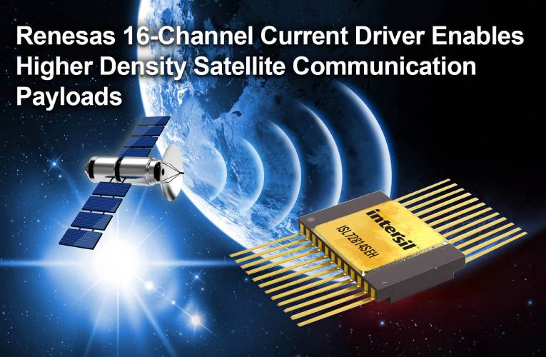 Radiation-Hardened 16-Channel Current Driver with Integrated Decoder for Satellite Applications