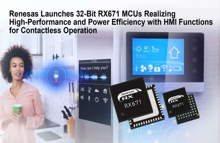 Renesas 32-Bit RX671 MCUs 