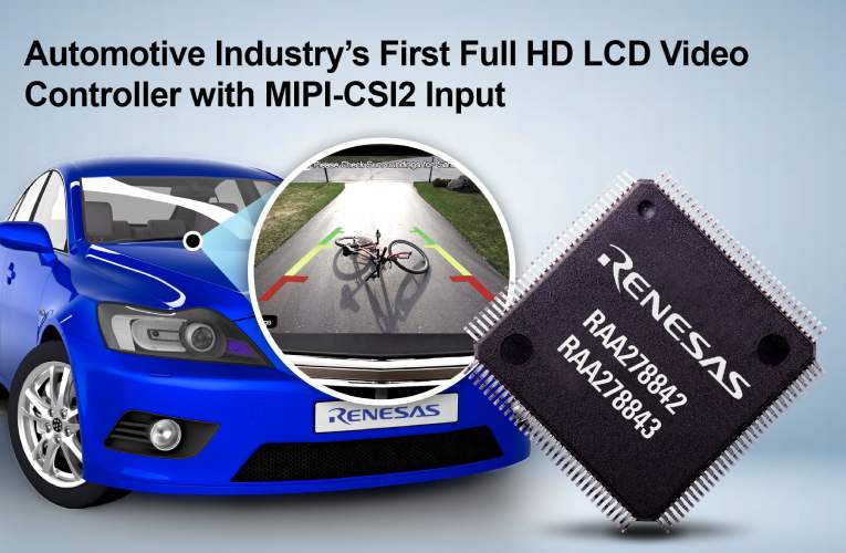 RAA278842 - Full HD LCD Video Controller with MIPI-CSI2 Input for Automotive Applications