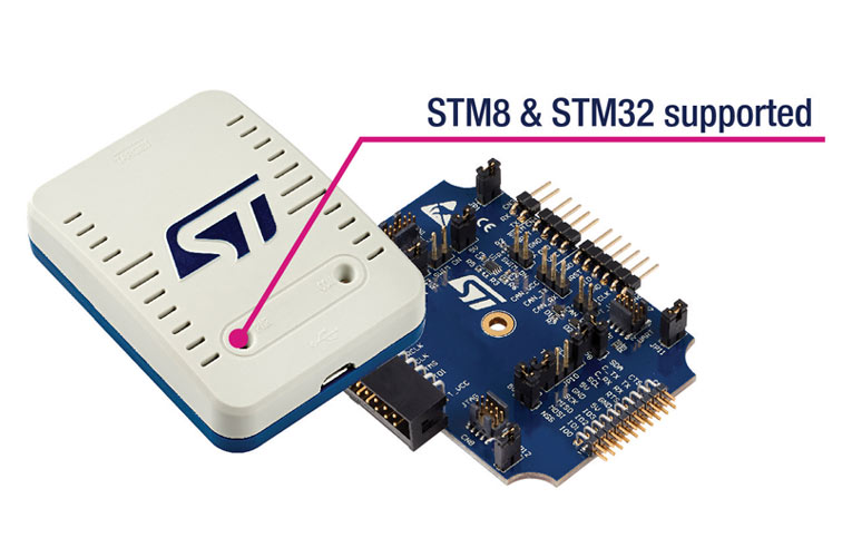 STLINK-V3 probe for programming and debugging STM8 and STM32 microcontrollers
