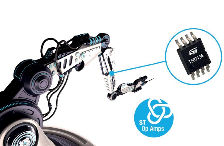 Precision Low-Noise Op Amp from STMicroelectronics Boosts Flexibility with Extended Voltage and Temperature Ranges