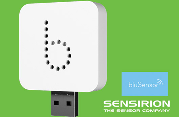 Sensirion Humidity Sensor and Gas Sesnor used in bluSensor’s Air Quality Device 