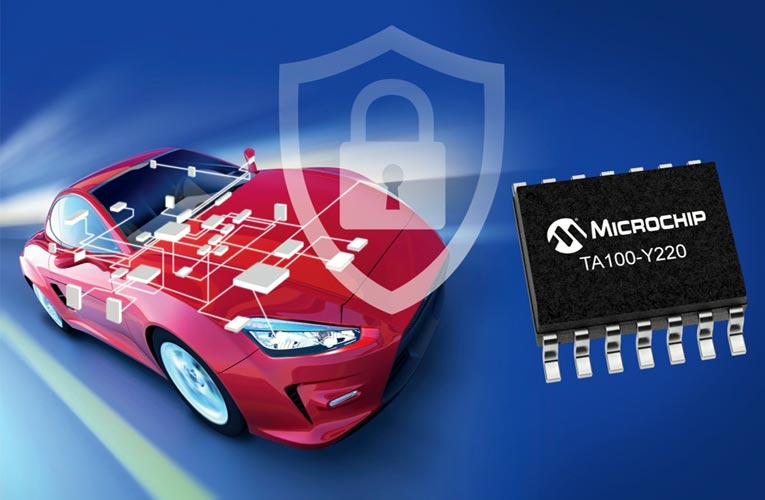 TrustAnchor100 (TA100) CryptoAutomotive Security IC from Microchip