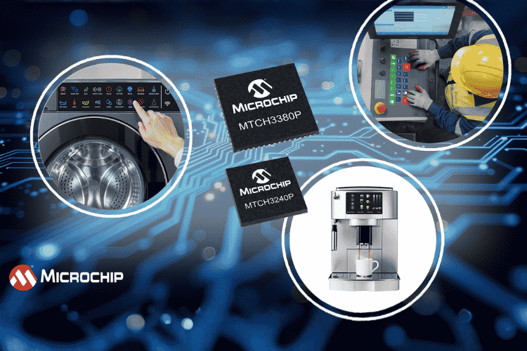 Microchip Introduces its First Turnkey Touch Controllers for Buttons, Sliders and Wheels with Parallel Sensing