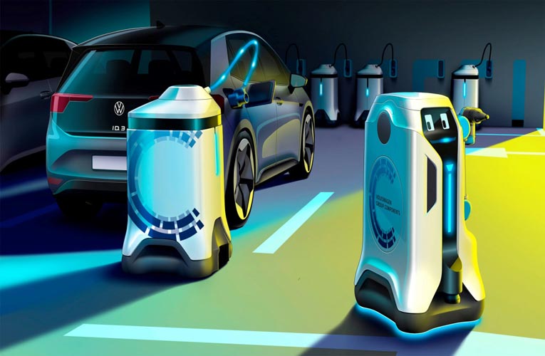 Volkswagen Mobile Charging Robot 