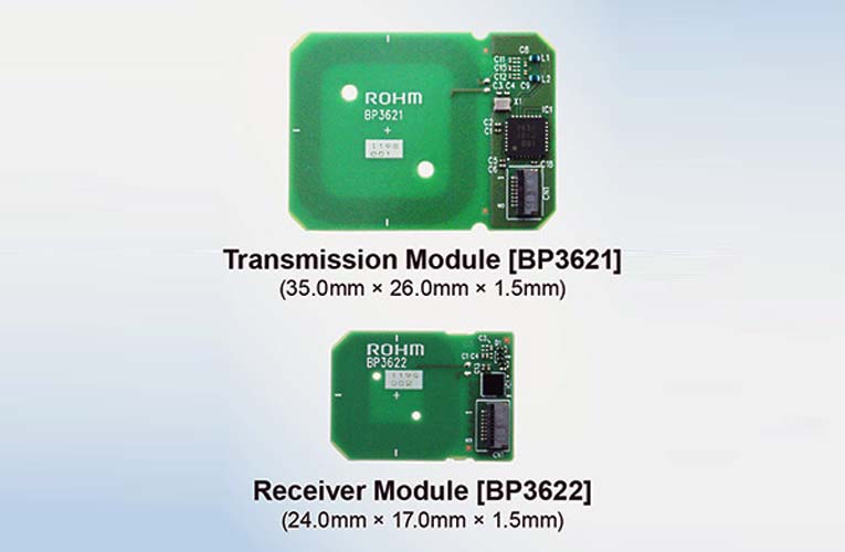 ROHM Compact Wireless Charger Modules BP3621 and BP3622