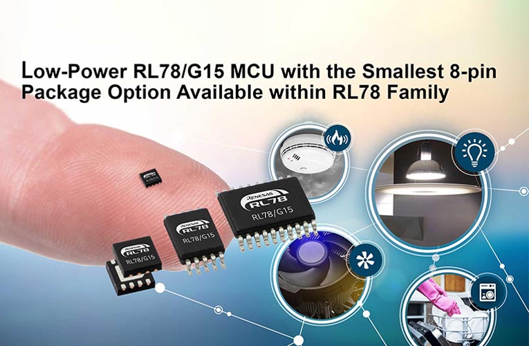 Renesas Introduces Low-Power RL78/G15 MCU