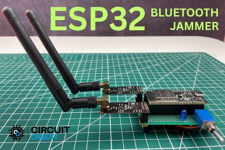 DIY Bluetooth Jammer Using ESP32 & NRF24L01