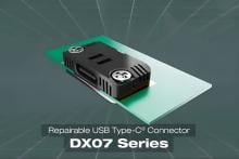 Repairable USB Type-C connector from the JAE DX07 series