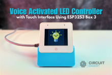 Voice Activated LED Controller with Touch Interface Using ESP32S3 Box 3