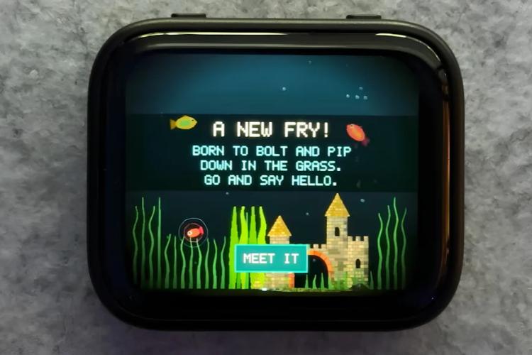 Virtual Fish Tank Running on ESP32-S3 Microcontroller