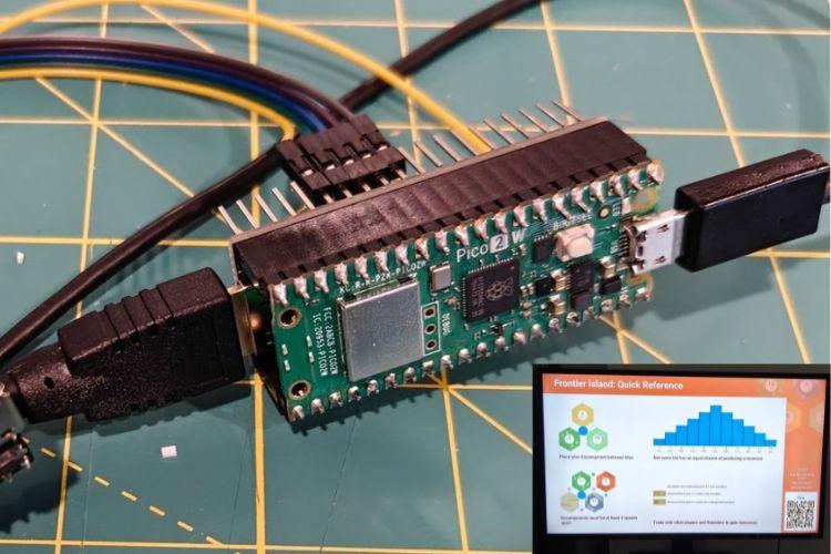 RP2350 Microcontroller Driving 1080p HDMI Output